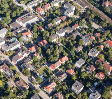 działki budowlane z lotu ptaka